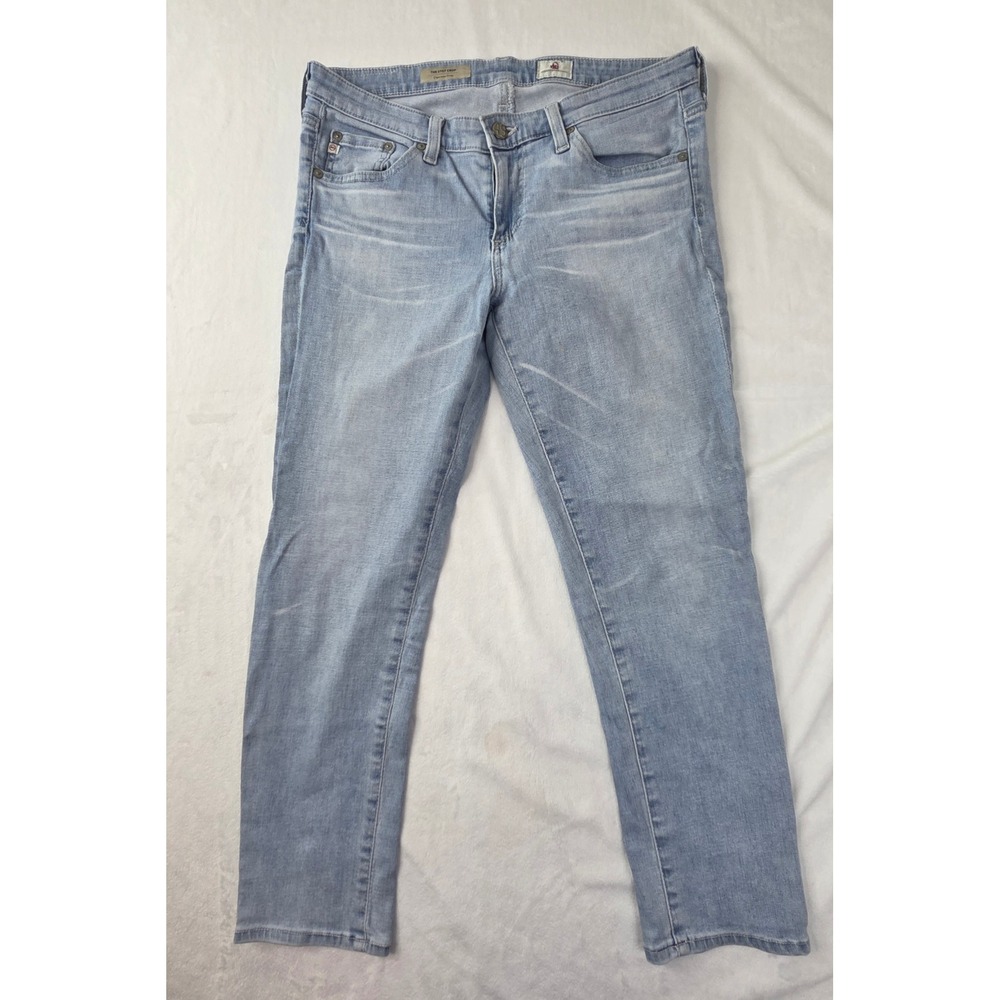 AG Jeans Cigarette Crop Women 28 Light Blue The Stilt Crop Denim Good